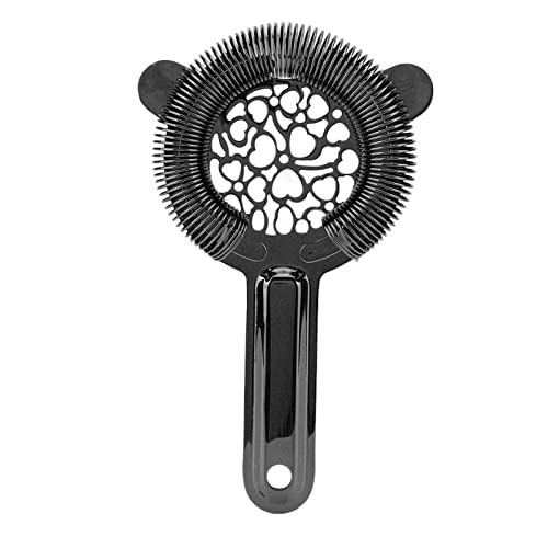 Akozon Cocktail Strainer Stainless Steel Gorgeous Glossy Bartending Ice Strainer for Bar Bartender Home and Family Appliance and Decor