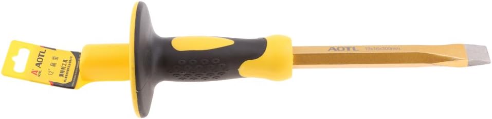 Flat Chisel Masonry Stone Carving Tool with - Hand Guard