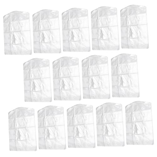 Luxshiny 20pcs Clothes Dry Cleaning Garment Bags for Closet Storage Lightweight for Family Use