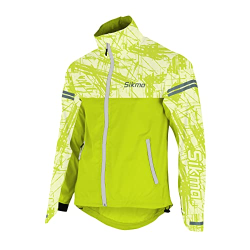 Veste de cyclisme imperméable à capuche pour homme, Fluo, XL Cover