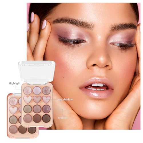 Boobeen Colorful Eyeshadow Palette, Blendable Shimmer and Matte Nudes Shades, 12 Pigmented Powder, Bright Eye Makeup Palette - Image 6