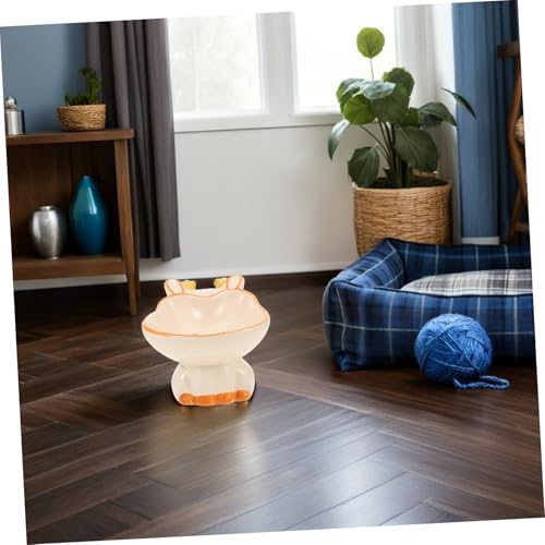 Gamelle céramique chat robuste avec support fixe pour petits animaux