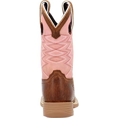 Durango® Lil' Rebel Pro™ Little Kids’ Dark Chestnut Bubble Gum Western Boot4