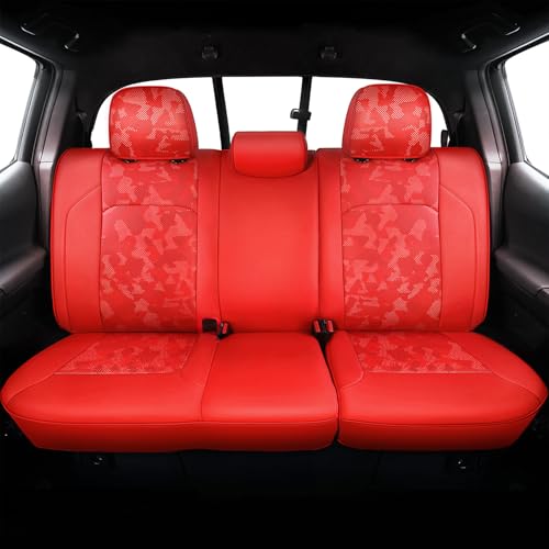 Image of Carlimeki Leather Seat Covers Custom Fit for Tacoma Gen 3rd (2016-2023) | For Double & Crew Cab only - Fits SR, SR5, Limited, TRD Pro, TRD Sport, TRD Off-Road, Trail Special Edition - Fully Covered