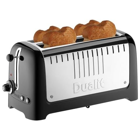 Dualit DLT4Pa Long Lite Toaster - Black Cover