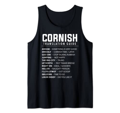 Cornish Sayings Dreckly Cornwall Saint Pirans Flag Cornish Tank Top