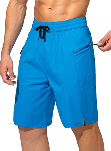 Image of Men's Swim Trunks Quick Dry Board Shorts with Zipper Pockets Beach Shorts Bathing Suits for Men - No Mesh Liner