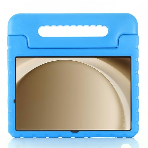 Coque Samsung Galaxy Tab A9 Plus antichoc en EVA bleu avec poignée béquille
