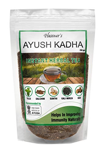 Hassnar Health and Pesonal Care Ayush Kadha | Ayush Kwath | Herbal Tea Powder 250 gm | Natural Immunity Booster For Adults | Immunity Drink for Kids, Men, Women Hassnar Health and Pesonal Care Ayush Kadha | Ayush Kwath | Herbal Tea Powder 250 gm | Natural Immunity Booster For Adults | Immunity Drink for Kids, Men, Women