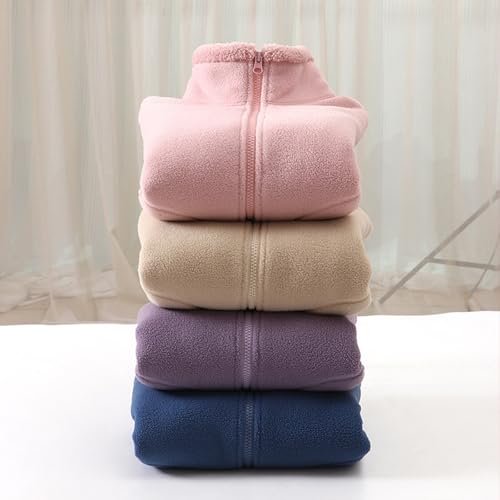 Girls Fleece Jacket Turtleneck Fuzzy Wool Long Sleeve Thermal Kids Winter Coat Zip Up Flannel Toddler Fall Jackets3