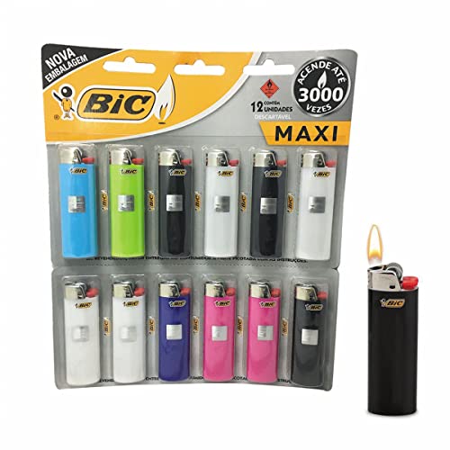 BIC Isqueiro Maxi Com12, multi-color