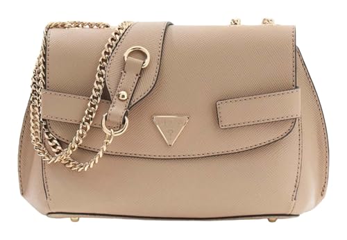 Sac à épaule Guess Serenova Pale Mocha : besace xbody chic taupe