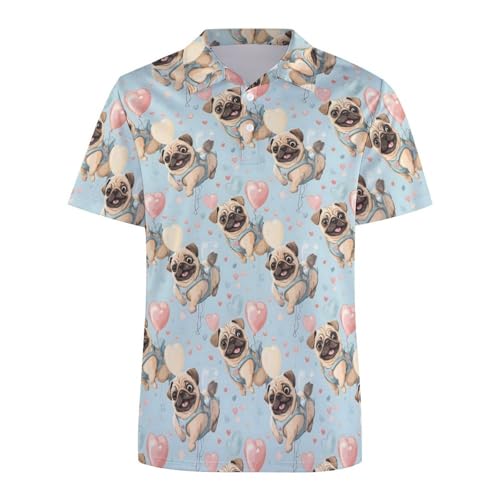 Polo de golf pour homme coupe sèche de qualité supérieure imprimé unique