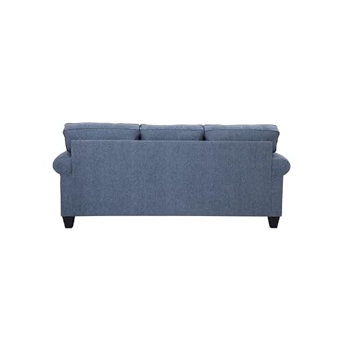 American Furniture Classics Series Model 8-010-A330V8 Two Abstract Chenille Pillows Sofas, Indigo Blue #TOP3