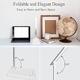 Qualore Desk Lamp, LED Table Lamps with USB Charging Port, 5 Color Mode,5 Brightness Level, Touch Control, 45 Min Auto Timer, Relax Mode, Daylight Bedside Light for Home Office Study Bedroom Nail Kids - Image 7
