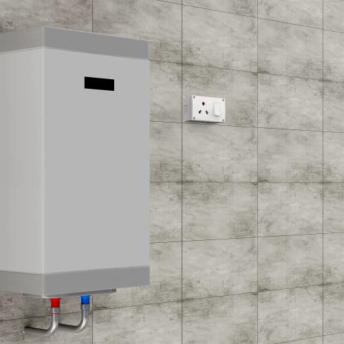 Image of Goldmedal Essenza 16A Modular Switch Socket with Junction Box | 3 in 1 Heavy-Duty Power Socket with Switch | Ideal for Home & Office Use | White