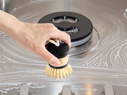 Image of Dish Brush, Palm Scrubber with Comfortable Grip for Dishes Kitchen Sink Vegetables Scrubbing, 6 Pack