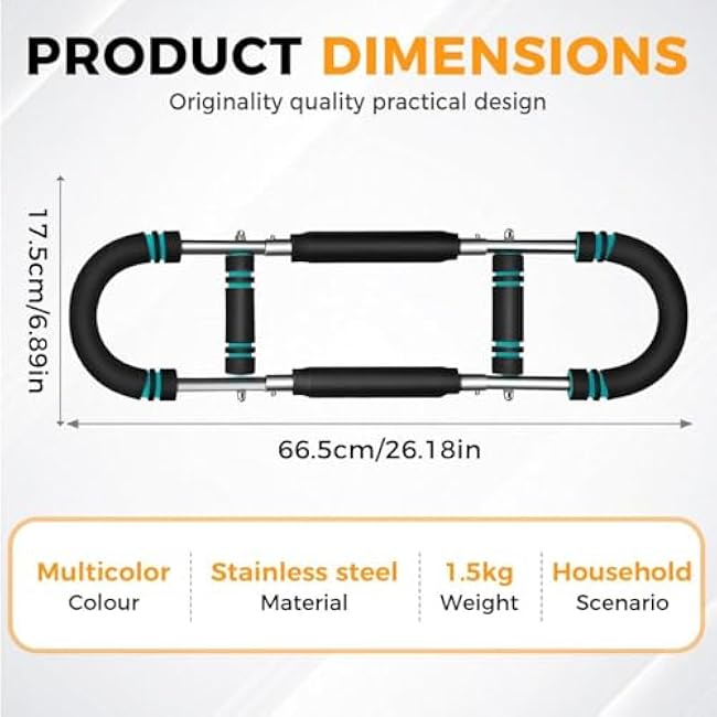 Clingman Crush Chest Trainer, Adjustable Chest Workout Equipment, Adjustable Arm Trainer with Foam Handle, Chest Muscle Exercise Equipment, Portable Spring Home Fitness Equipment