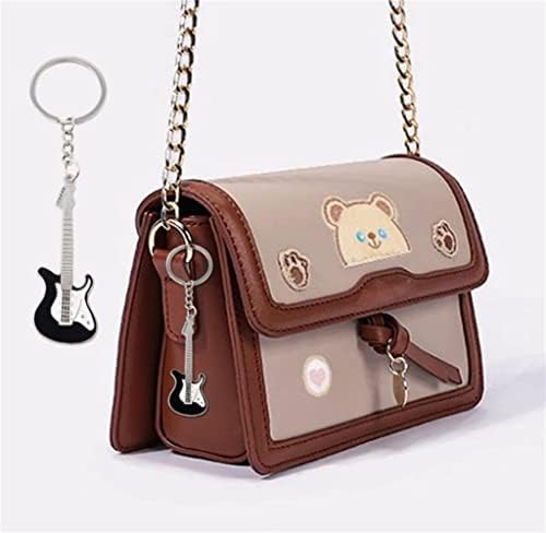 chichengnian Guitar Key chain Metal 6 colour KeyChain Cute Musical Instrument Key Ring Alloy Guitar Key Holder Mini Bass Keyring For Man Women Party Gift