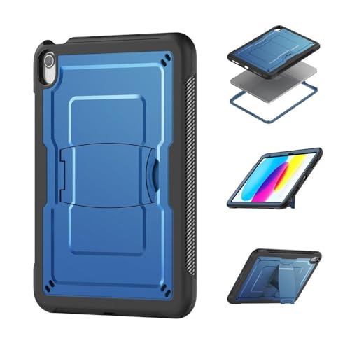 Étui iPad Air 13 M2 anti-chute à grand support stable kuaijiexiaopu bleu foncé