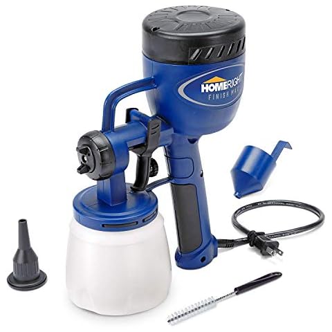 HomeRight C800766, C900076 Finish Max Paint Sprayer HVLP Electric Spray Gun, 1 Nozzle Sprays All, Superior Brass Tip, 3 Spray Patterns Cover