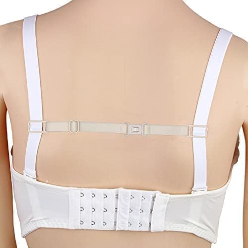 Image of Bra Strap Clips,12 Bra Clips and Bra Straps Holder Women's Black,White,Beige for Full Cup Size