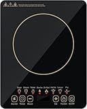 Placa de Inducción, Parrilla de Induccion, Placa de Inducción de Con Sensor Táctil y Pantalla LED, 10 Niveles de...