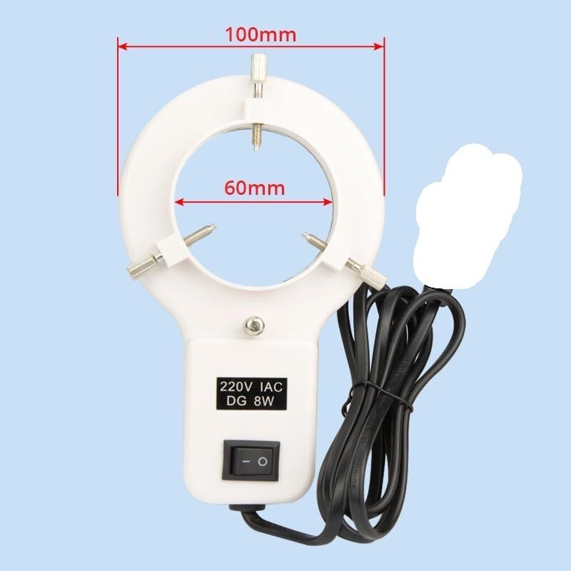 Microscope 8W 220V Fluorescent Ring Light Source Stereo Microscope Purple