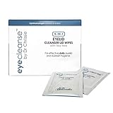 Chrissanthie eye cleanse lid wipes (30 count) with Tea Tree & Citrus Extracts – Ophthalmologist designed anti-bacterial pre-moistened all-in-one makeup remover, lid & lash extensions wipe