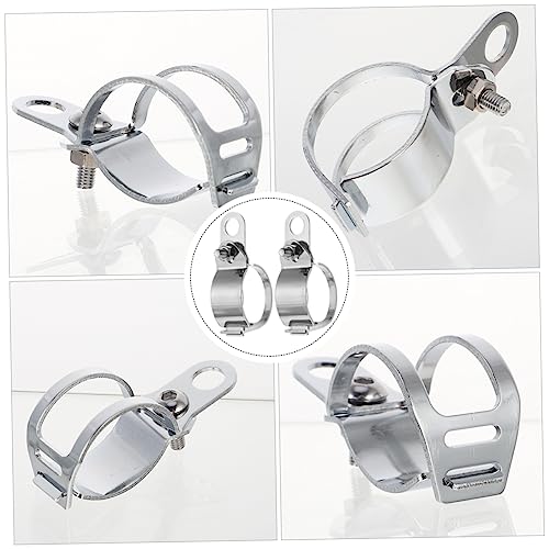 Vaguelly 2 Peças De Suporte De Montagem Suporte De Farol De Metal Suporte Modificado Para Motociclet