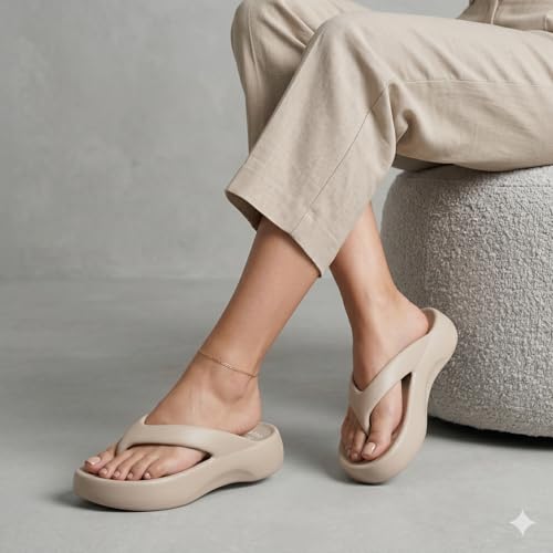 Image of ORTHO JOY Orthopedic Slippers for Women | Soft Cushioned EVA Flip Flops with Arch & Heel Support | Lightweight Anti-Slip Comfort Footwear for Daily Wear, Indoor & Outdoor