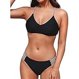 Plus Size Swimsuits for Women 2 Piece Sexy Hot Girl Swimsuit Black Slim Fashion Temperament Bikini Beach Swimsuit