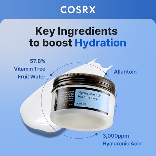 image for COSRX Hyaluronic Acid Moisturizing Cream, Long-lasting Hydration, Rich