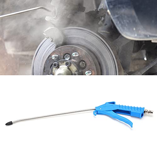 Air Blow Gun With 10" Long Angled Nozzle, Long Reach Industrial Air Blow Gun, Pneumatic Air Compressor Accessories Cleaning Tool, Stainless Steel Air Flow Nozzle High Pressure Resistant #TOP3