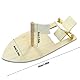 Forlush 6 Stück Mini Holz Segelboot, Holz Segelboot Set Malen DIY, Schwimmfähig Holzboot, für Förderung der Praktischen Fähigkeiten und des Kreativen Denkens der Kinder(Groß)