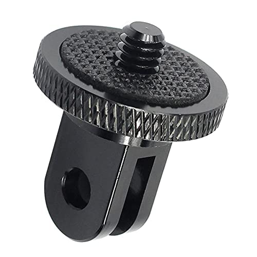 VidFair Lot de 3 adaptateurs de support en métal pour trépied de caméra - Noir - Compatible avec GoPro Hero - Osom Action, Sony, Xiaomi Yi ou autres caméras d'action - Avec vis de caméra Cover