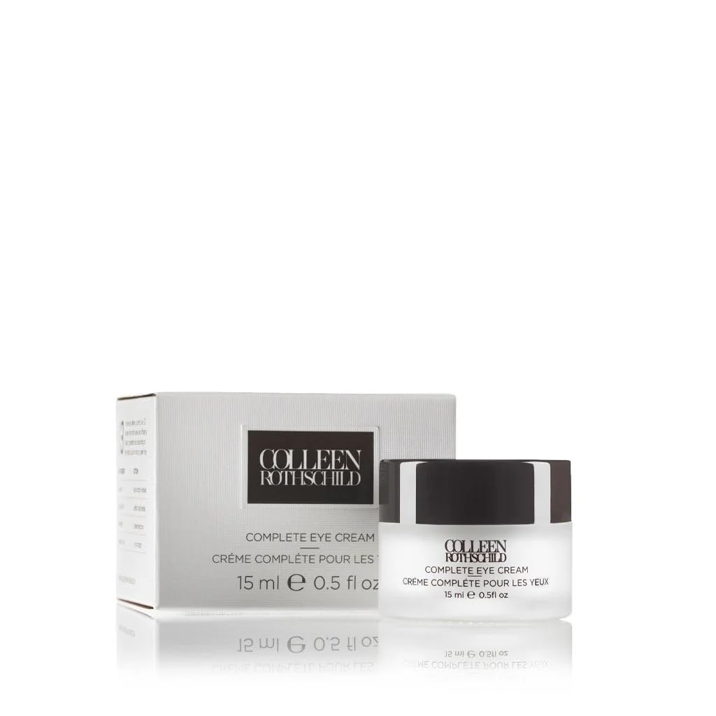 COLLEEN ROTHSCHILD Complete Eye Cream | Daily Restorative Cream Hydrates, Plumps, Firms & Combats Dark Circles | Improves Appearance of Fine Lines & Wrinkles (0.5 fl oz)