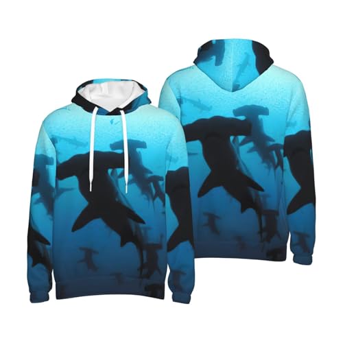 Sweat à capuche requins marteaux EdWal en polyester avec poche kangourou - 7