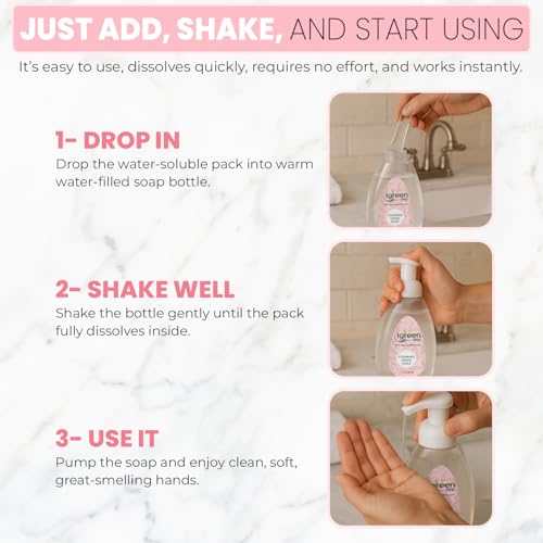 Image of Foaming Hand Soap I Hand Soap l Clean Hands I Great Scent I Soft Hands I Make 15 bottles x 8 OZ = 120 Oz I 15 Packs(Water Soluble)