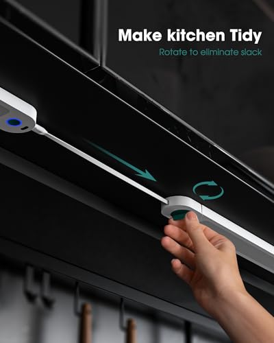 Image of ASOKO Under Cabinet Lights, Motion Sensor Lights Plug in, Warm 2700k Dimmable Wired Closet Lights 3 Pack