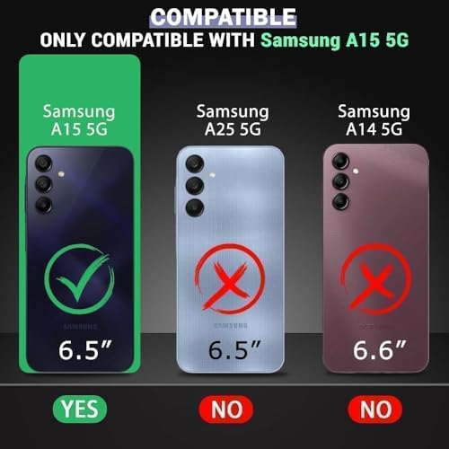 Image of KC Back Cover for Samsung Galaxy A15 5G - Electroplated Crome Metal Ring Soft Silicone Round Spinning Wheel Kickstand Holder Camera Protection Shockproof Bumper Case (White)