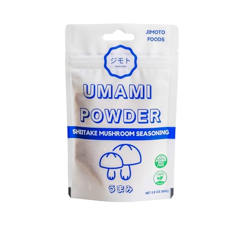 Umami Powder – Shiitake Mushroom Seasoning, Flavor Enhancer Perfect for Broths, Rubs & Cooking. MSG free & Vegan (1 Pack - 2.8 Ounce Pouch)