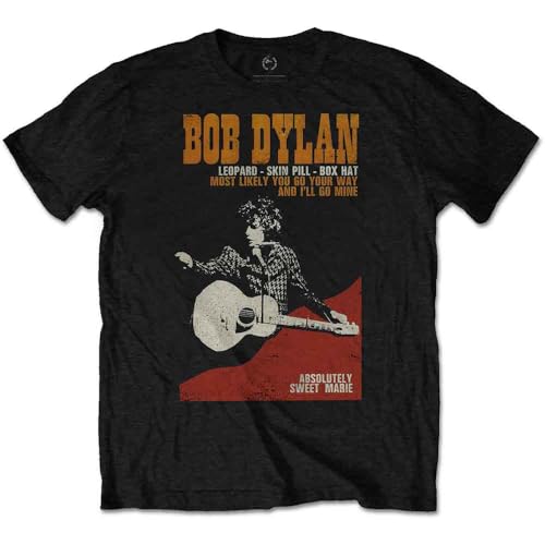 Image of Bob Dylan Sweet Marie Official Tee T-Shirt Mens Unisex (XX-Large) Black