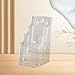 RNXRZANK Brochure Holder Acrylic Pamphlet Display Stand Organizer Rack with Material and Stable Design Suitable for Office School Hotel Reception, A6 3 Tier