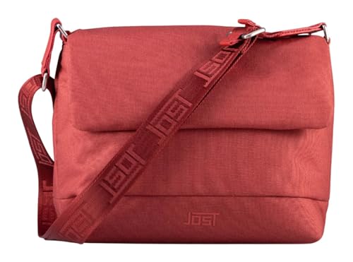 Sac crossbody Jost Bergen red en toile imperméable rouge pour homme et femme