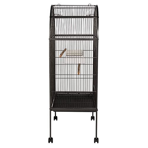 Viveiro Birdfly Amazonas Malha Fina Para Papagaio Arara Ring Neck - Preto