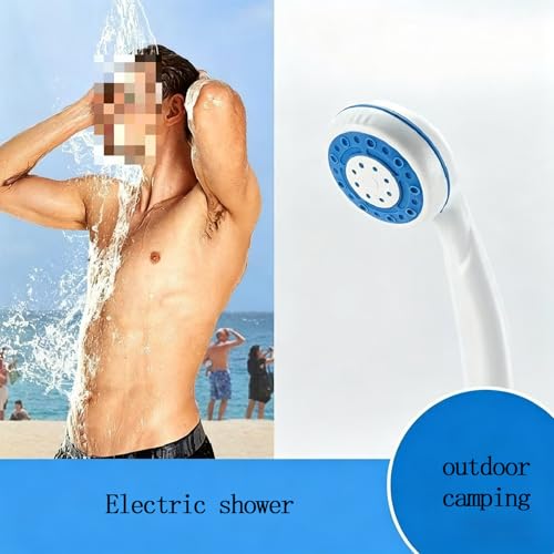 Bomba de Ducha Portátil Recargable para Camping con Batería 2000mAh, Cabezal de Ducha Eléctrico, Bomba de Agua para Cubeta, Ideal para Camping, Senderismo y Limpieza miniatura 3