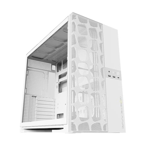 GEOMETRIC FUTURE �~�h���^���[PC�P�[�X Model 5 Vent White �t�����g���b�V���p�l�� RTX 40�V���[�YGPU / 420mm���W�G�[�^�[���ډ\ E-ATX/ATX/Micro-ATX/ITX�K�i�Ή� ���{���K�㗝�X�i