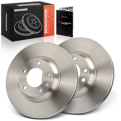 Frankberg Brake Disc Set incl. 2x Discs Front Vented Ø350mm Compatible with C.a.y.e.n.n.e 92A T.o.u.a.r.e.g 7L6 7L7 7LA Q7 4LB Replace# 95535140251