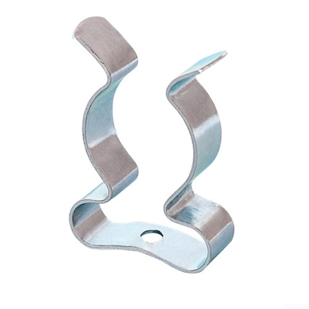10Pcs Tool Spring Terry Clips Snap Shed Closed Heavy Duty Wall Mount Clips, Tool Holder Garage Shed Storage Grip Tidies Wall Mounted, Storage Hangers for Garages Sheds Yards Cupboards(32mm)